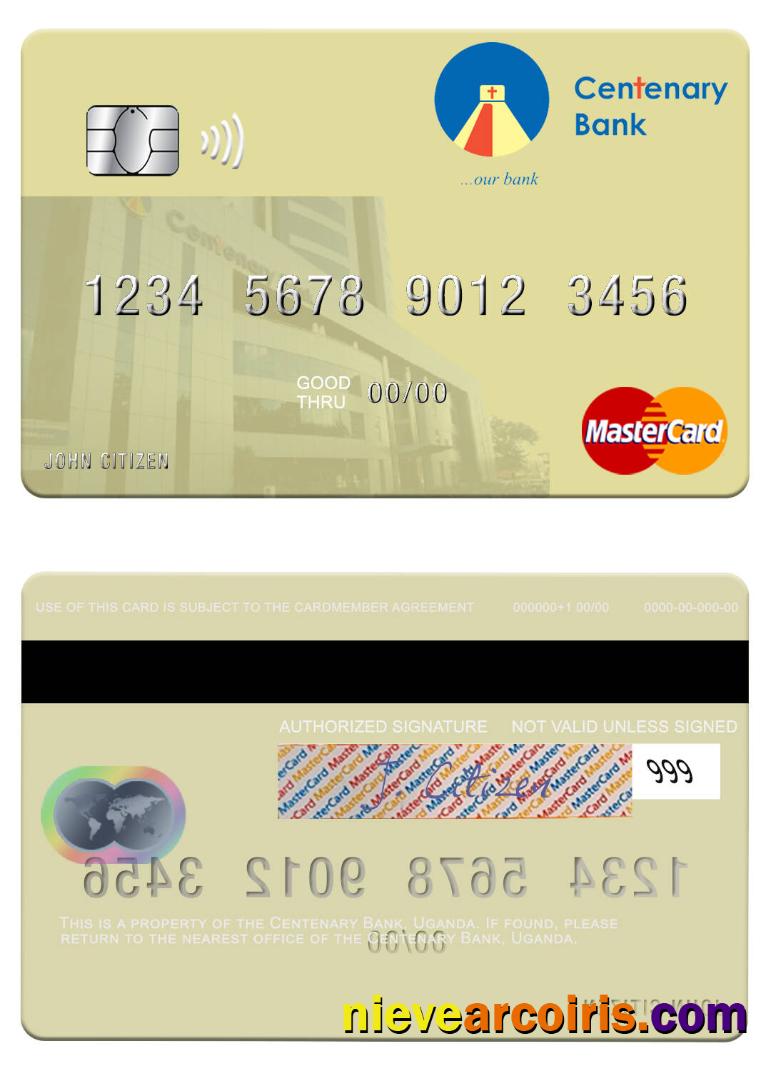 Uganda Centenary Bank mastercard